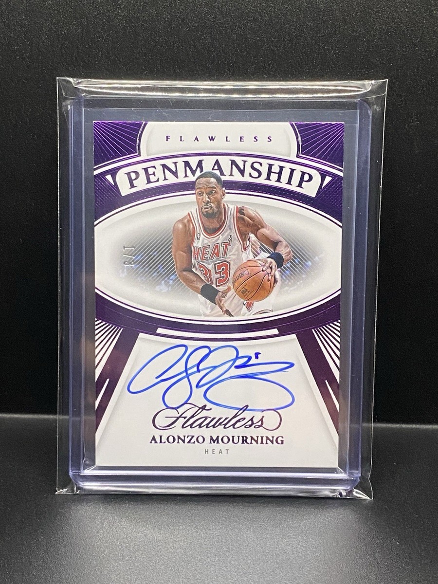 その他 Alonzo Mourning Auto psa9 panini Alonzo Mourning Basketball Autographed Sports Trading Cards