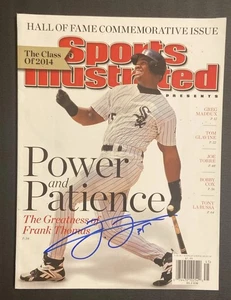 Frank Thomas Signed Baseball Sports Illustrated HOF 2014 Magazine No Label BAS - Picture 1 of 8