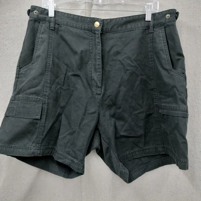 Vtg Woolrich Cotton Cargo Hiking Shorts Woman's 18 High Waist Rise - Image 1 of 4