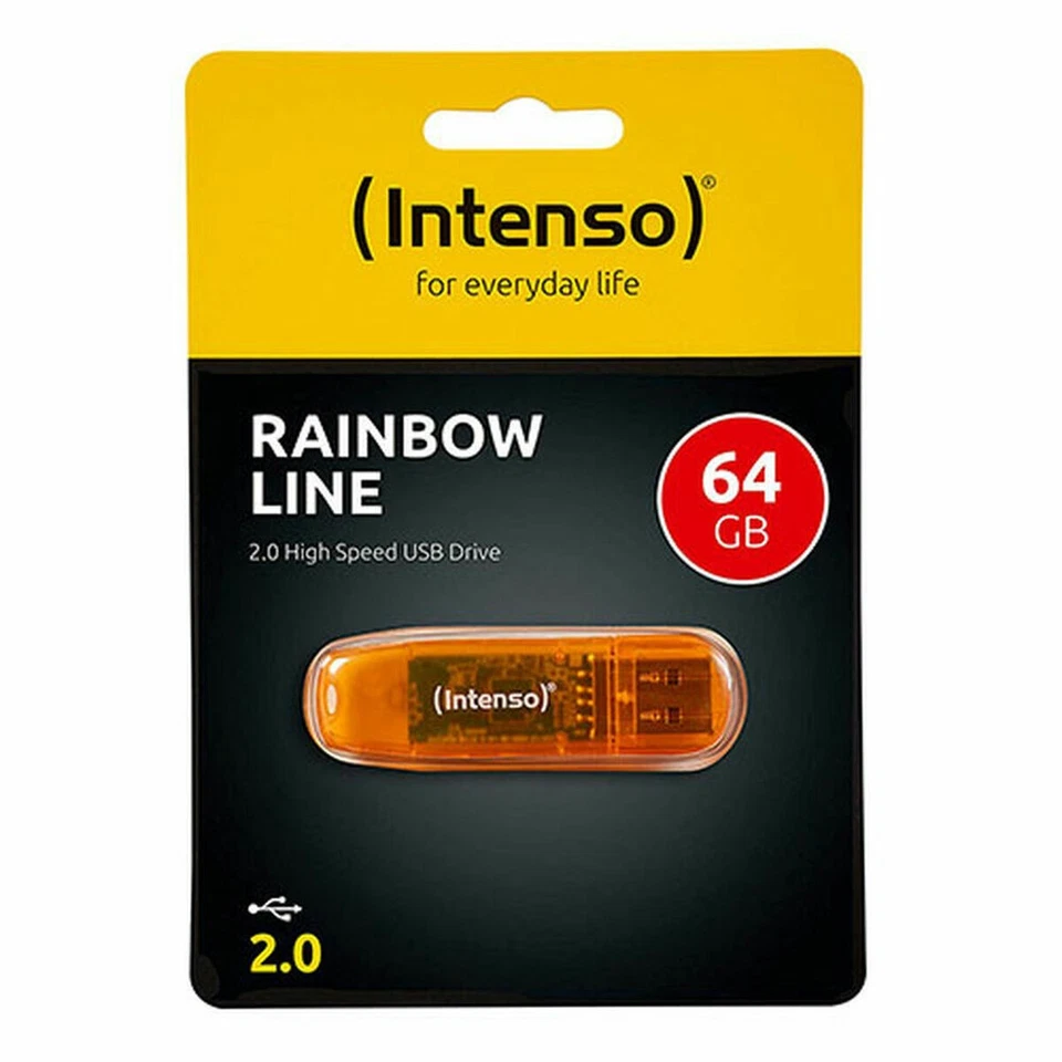 USB stick INTENSO Rainbow Line 64 GB Orange - Image 1 of 1