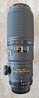 NIKON AF MICRO NIKKOR ED 200mm 1:4 D Used / Good Condition - Image 1 of 2