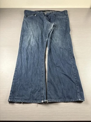 Pantalones de mezclilla holgados de pierna recta Armani Collezioni para hombre serie 42x30 007 Foto 1 de 4