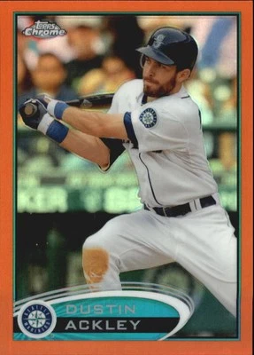 2012 Topps Chrome Orange Refractors #107 Dustin Ackley - BB - Image 1 of 2