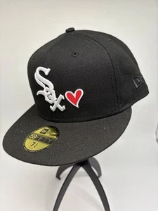 Exclusive Fitted New Era Chicago White Sox Red Heart Fitted Not Hat Club 7 3/4 - Picture 1 of 9