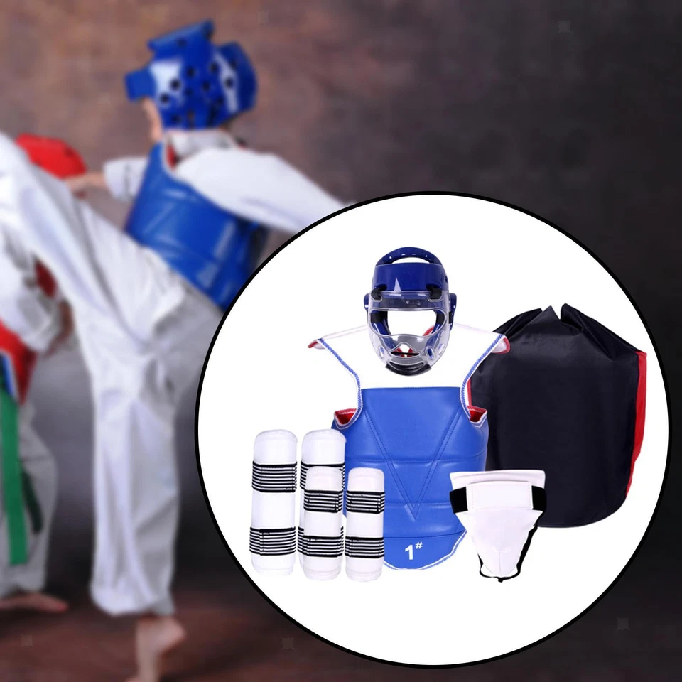 6Pcs Karate Sparring Gear, Full Protection Boxing Body Protector for Adults - Image 1 of 1