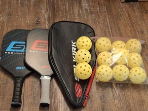 Set 2 palette Pickleball SLK Neo Graphite con palline e custodia di Selkirk - Foto 1 di 18