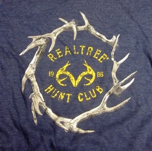 REALTREE HUNT CLUB youth small tee Antlers Circle hunting T shirt kids size 8 - Picture 1 of 3