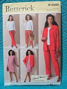 Butterick Pattern R12065 / B6975 B5 -Misses' Jacket, Top, Dress, Pants Sz 8-16 - Picture 1 of 3