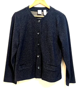 Mujer Tweed XL Chaqueta Botones Emma James Preppy Ropa de Trabajo Oficina - Imagen 1 de 4