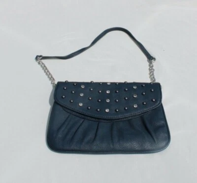 Grace Adele Black & Rhinestone Crossbody & Clutch Bag EUC - Image 1 of 4