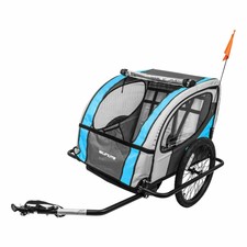 Sunlite Bicycle Trailer Sunlt Stl 20In Bk/Frame&Aly/Whls Bu/Gy