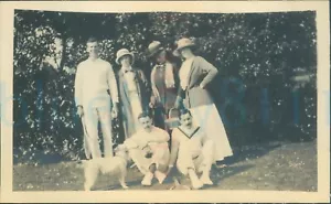 Original Foto Tennis Harfields von James Angus Gillan 5,6x3,5" von 1913 - Bild 1 von 3