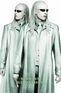 THE MATRIX RELOADED ~ TWINS DUO 22x34 MOVIE POSTER Rayment NEW/ROLLED! - Picture 1 of 1