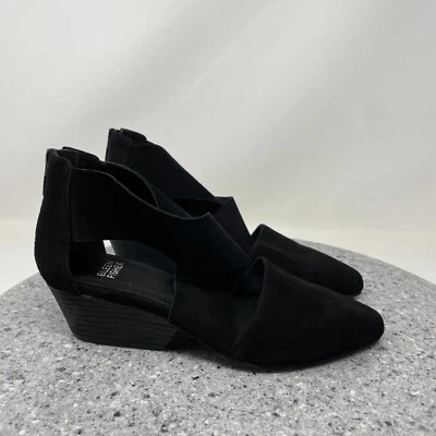 Zapatos cómodos Eileen Fisher para mujer 7 correas cruzadas de cuero negro Foto 1 de 4
