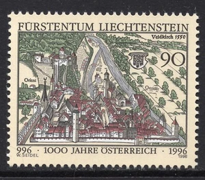 2176 - Liechtenstein 1996 - The 1000th Anniversary of Austria - MNH - Picture 1 of 2