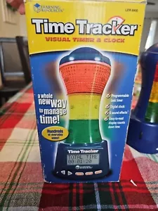 Time Tracker Visual Timer & Clock Learning Resources Lights & Sound Programmable - Picture 1 of 3
