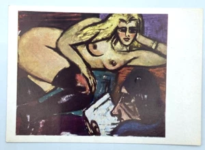 Max Beckmann "Der Brief" Vintage Art Postcard, printed in Germany - Picture 1 of 3