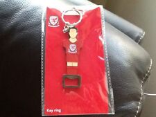 WFC WALES FOOTBALL TEAM METAL KEY RING / BOTTLE OPENER  HOME SHIRT OFFICIAL NEW