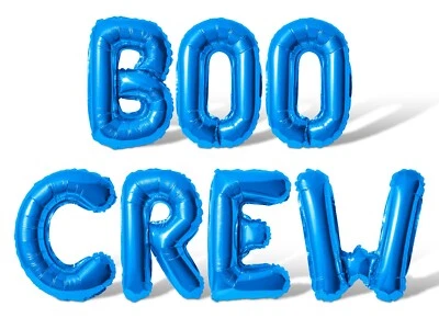 Banner Globo Letra BOO CREW - 10 Opciones de Color - Decoraciones Fiesta Halloween Foto 1 de 4