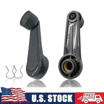 Par de manivela de ventana izquierda y derecha gris para camioneta Toyota Tacoma T100 doble Foto 1 de 4