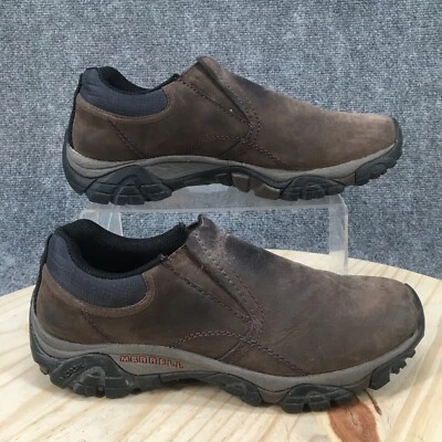 Merrell Zapatos Para Hombres 9 Espresso Sin Cordones Senderismo Caminar Tenis J21305 Cuero Marrón Foto 1 de 4