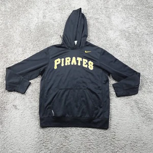 Pittsburgh Pirates Hoodie Mens Medium Pullover Nike MLB Team Issued Official - Picture 1 of 9