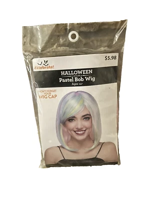 Nuevo Disfraz de Halloween Peluca Bob Pastel Foto 1 de 3