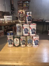 Lot of 10 Different Pabst Blue Ribbon Beer Cans