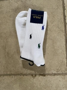 Women's Polo Ralph Lauren 1 Pair Socks White NWT - Picture 1 of 1