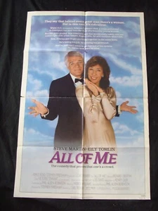 ALL OF ME movie poster STEVE MARTIN LILY TOMLIN Original One sheet 1984 - Picture 1 of 11