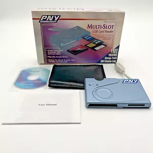 PNY Multi-Slot Card Reader USB 2.0 SD CompactFlash SmartMedia Slots NEW - Picture 1 of 7