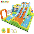 Kids Giant Inflatable Water Double Slides Bounce House Splash Pool with Blower