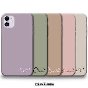 Personalisierte Hülle für iPhone 11 12 13 14 15 XR Silikon Handyhülle individueller Name - Bild 1 von 21
