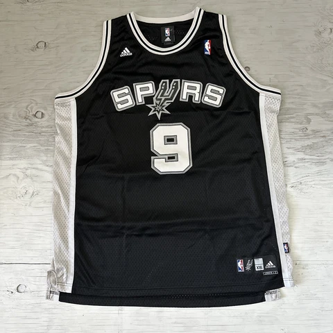 VTG Adidas NBA San Antonio Spurs Tony Parker #9 Swingman Basketball Jersey 2XL Cover