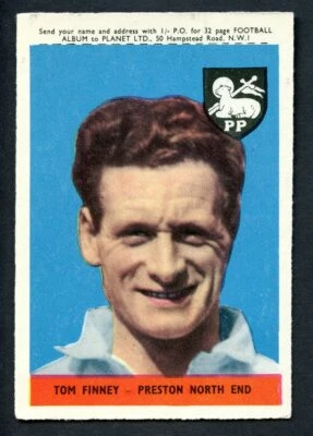 1958-59 A&BC Footballers #529 Tom Finney Preston North End Football - Изображение 1 из 2