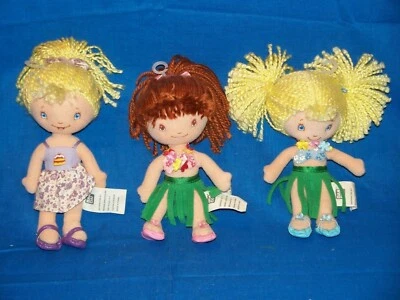 Strawberry Shortcake lote de 3 muñecas de peluche amigos pastel de ángel limón merengue 7" Foto 1 de 4