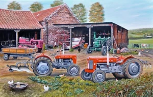 Cortile Fergies (Massey) 1000 Pezzi Puzzle 690mm x 480mm - Foto 1 di 1