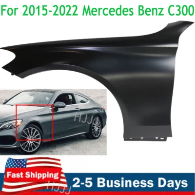 Front Left Fender For 2015-2022 Mercedes Benz C300 Primed MB1240150 2058800118 - Image 1 of 4