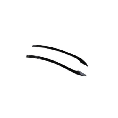 Black Steel Exterior Rear View Mirror Strip Trim Fit For Benz EQE EQS 2022-2023 - Imagem 1 de 4