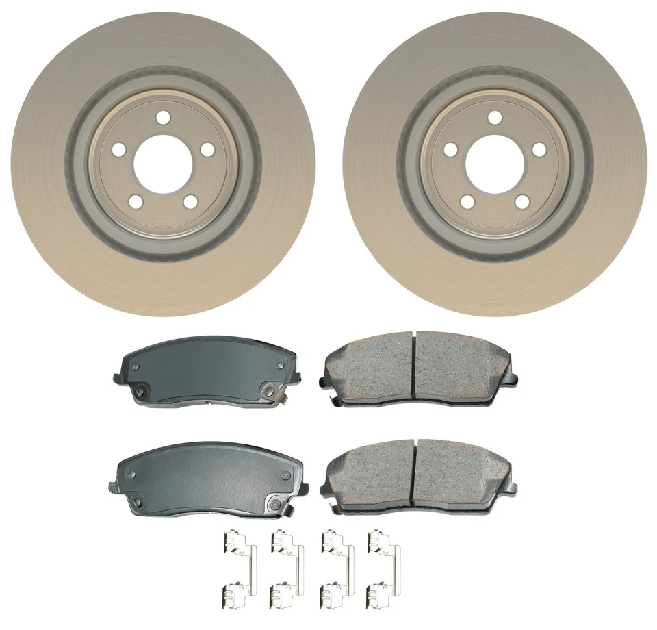 Kit personalizado Mopar rotores de freio a disco dianteiros ventilados e pastilhas Akebono para Dodge Charger - Imagem 1 de 1