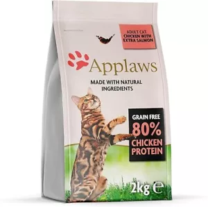 More details for applaws complete natural and grain free dry adult cat food, chicken, 2 kg bag