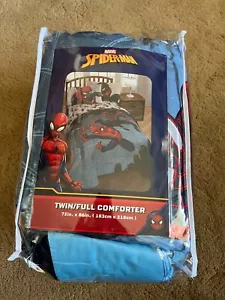 Spiderman Twin/Full Reversible Comforter 72" X 86" New - Picture 1 of 5