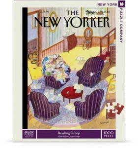 Reading Group by Artist Jean Jacque Scampe – 1000 Pc Puzzle ~ The New Yorker - Picture 1 of 1