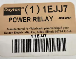Two Each Dayton 1EJJ7 Power Relay 240 VAC 35 Amp - Picture 1 of 8