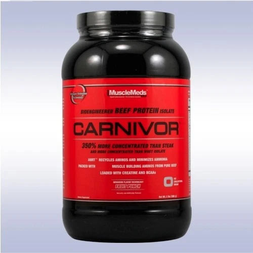 MUSCLEMEDS CARNÍVOR (2 LB) proteína de res aislada en polvo bcaa inyecciones triturar masa Foto 1 de 1