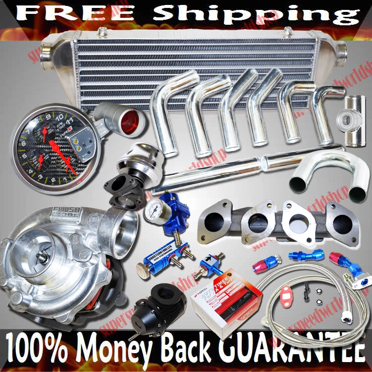 Kits Turbo T3 Turbo para VW 90-92 Golf/Jetta/Passat 1.8L 2.0L I4 16V DOHC solamente Foto 1 de 1