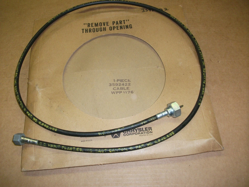 Nuevo de Lote Antiguo Mopar 1974 Plymouth Dodge Chrysler Speedo Cable 3592422 Foto 1 de 1