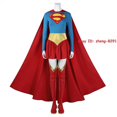 Supergirl: Mujer del Mañana Cosplay Body Conjunto Halloween Zentai Capa Zapato Foto 1 de 4
