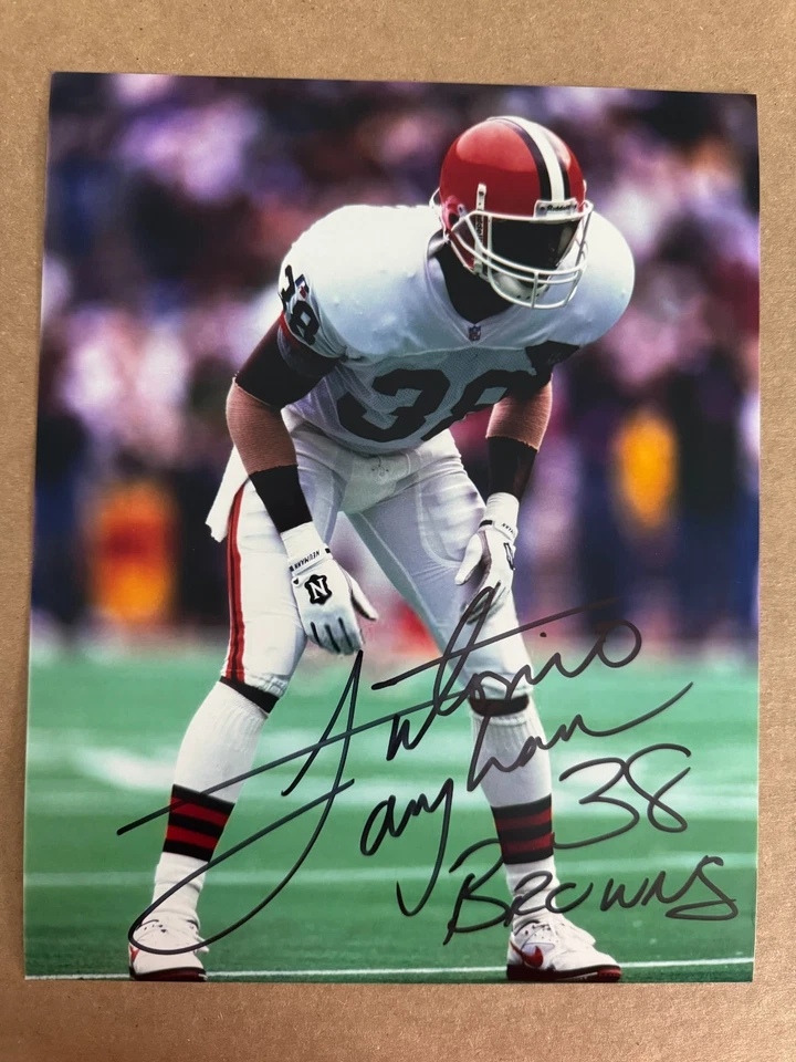 Foto firmada por Antonio Langham Cleveland Browns 8 x 10 Foto 1 de 1