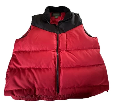 CHALECO MADERA SANDIA 3XL ACOLCHADO RELLENO ACOLCHADO Y PLUMAS ROJO/NEGRO CREMALLERA COMPLETA  Foto 1 de 4